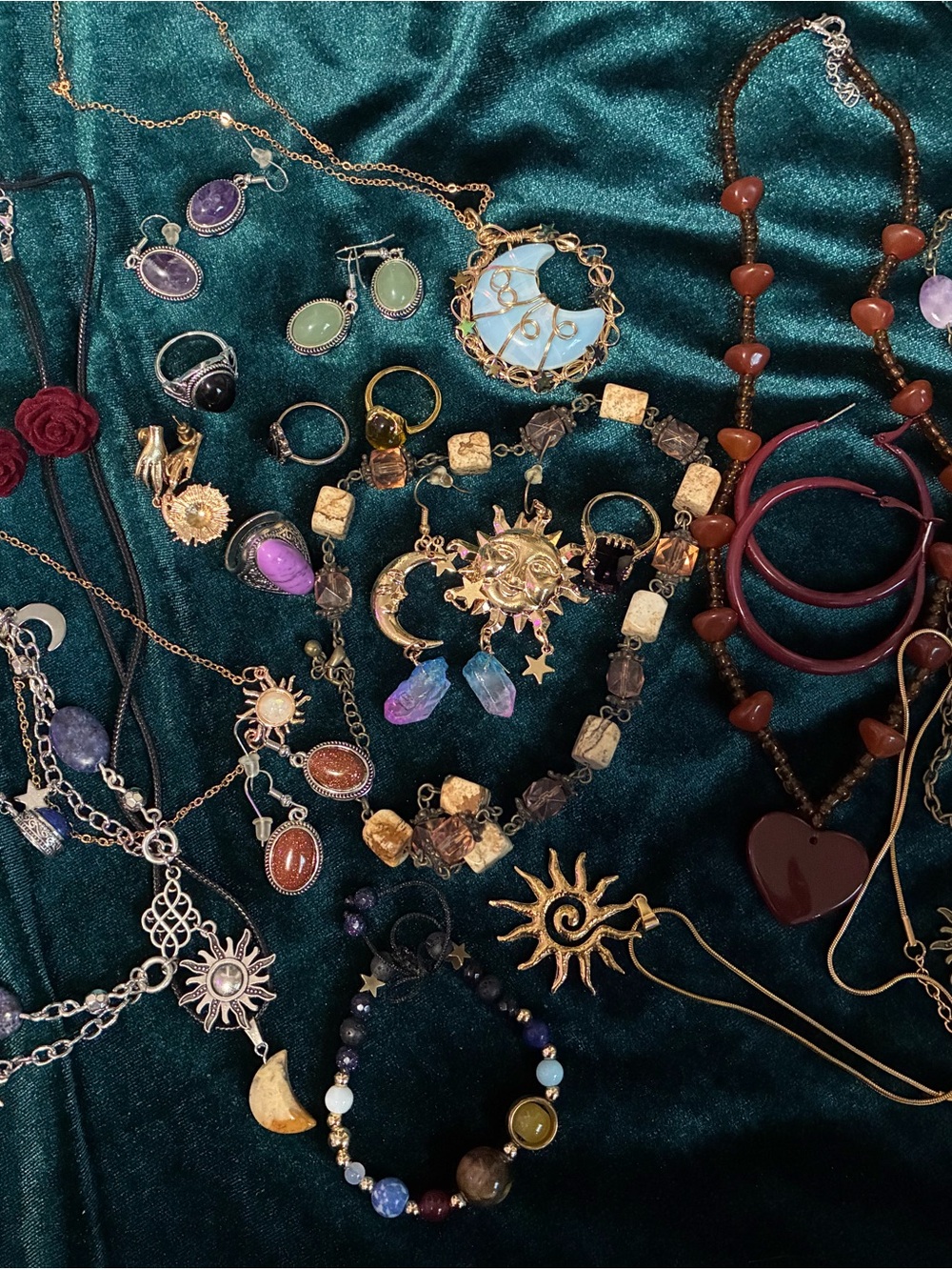 Mega Whimsigoth Jewelry Bundle! Whimsygoth 90s Aesthetic Witchy Boho Hippie Set